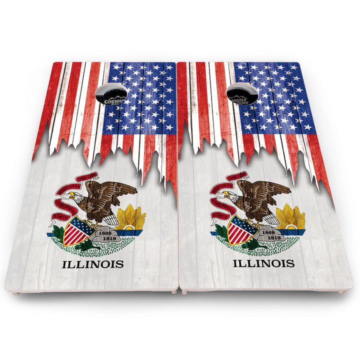 State Flag Cornhole Boards – HI to MD – Pro Lite or Pro Elite