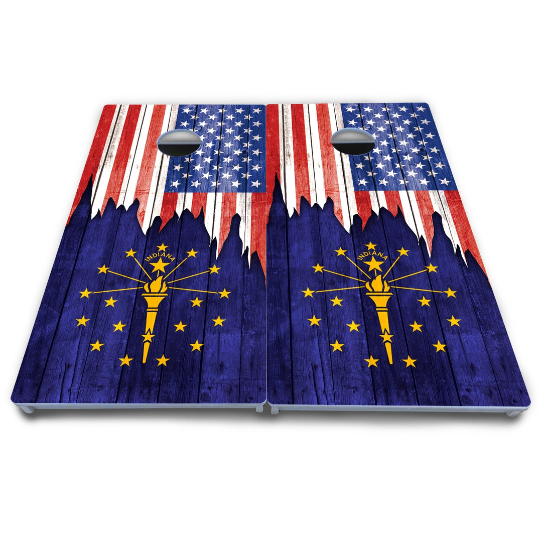 State Flag Designs Hawaii to Maryland Cornhole Boards - All Weather Series