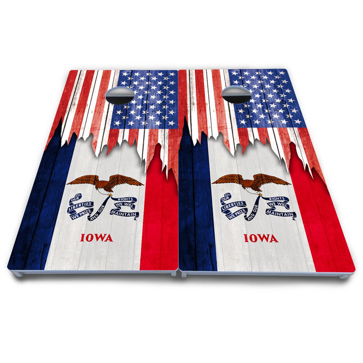 State Flag Designs Hawaii to Maryland Cornhole Boards - All Weather Series