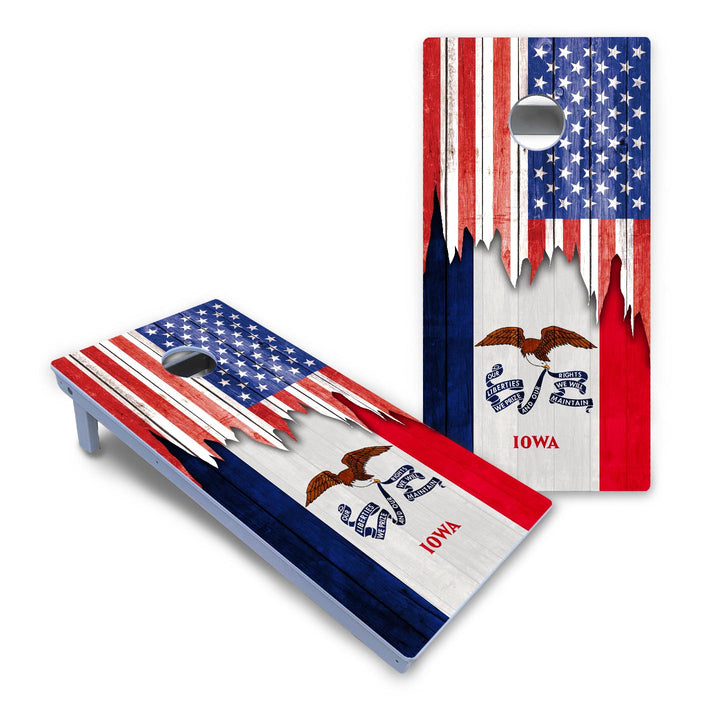State Flag Designs Hawaii to Maryland Cornhole Boards - All Weather Series