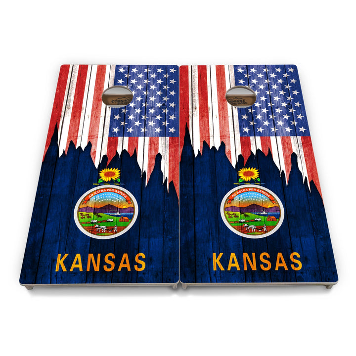 State Flag Cornhole Boards – HI–MD – Tournament Series