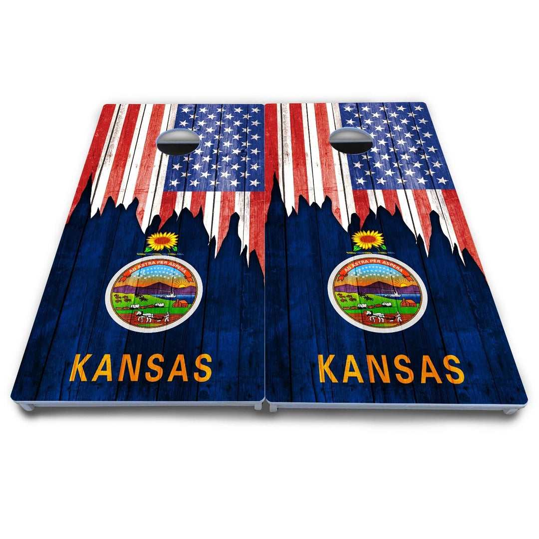 State Flag Designs Hawaii to Maryland Cornhole Boards - All Weather Series