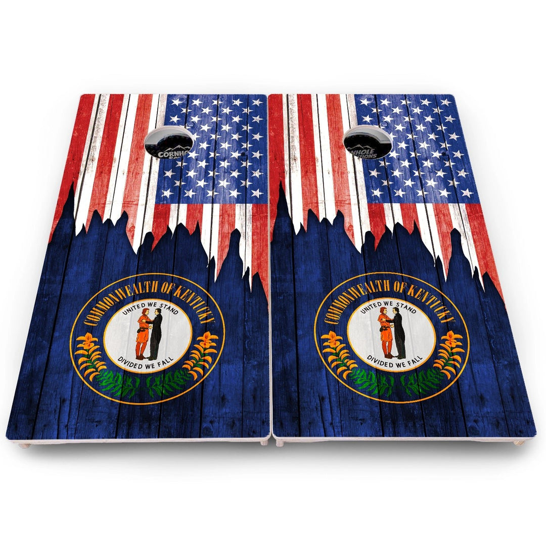 State Flag Cornhole Boards – HI to MD – Pro Lite or Pro Elite