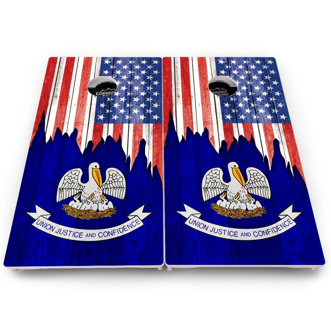 State Flag Cornhole Boards – HI to MD – Pro Lite or Pro Elite