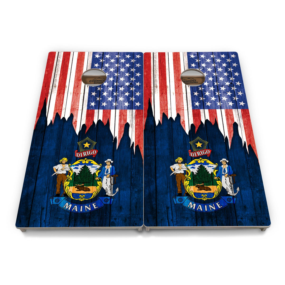 State Flag Cornhole Boards – HI–MD – Tournament Series