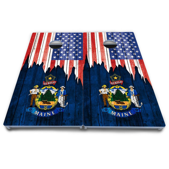 State Flag Designs Hawaii to Maryland Cornhole Boards - All Weather Series