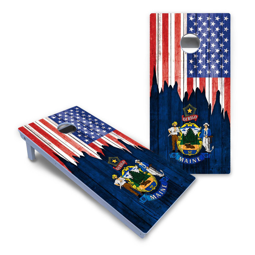 State Flag Designs Hawaii to Maryland Cornhole Boards - All Weather Series