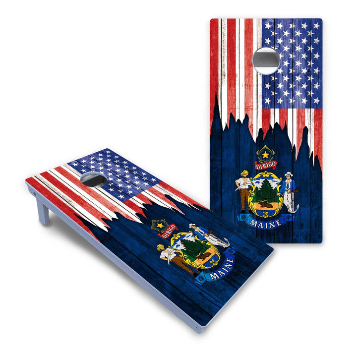 State Flag Designs Hawaii to Maryland Cornhole Boards - All Weather Series