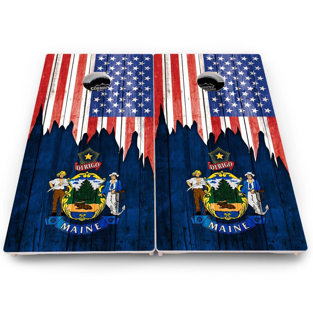State Flag Cornhole Boards – HI to MD – Pro Lite or Pro Elite