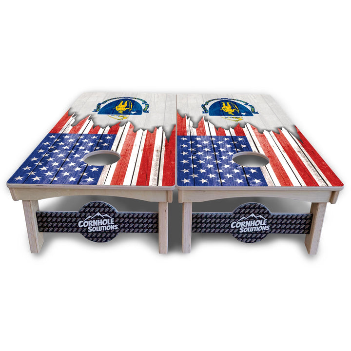 State Flag Cornhole Boards – MA to NJ – Pro Lite or Pro Elite