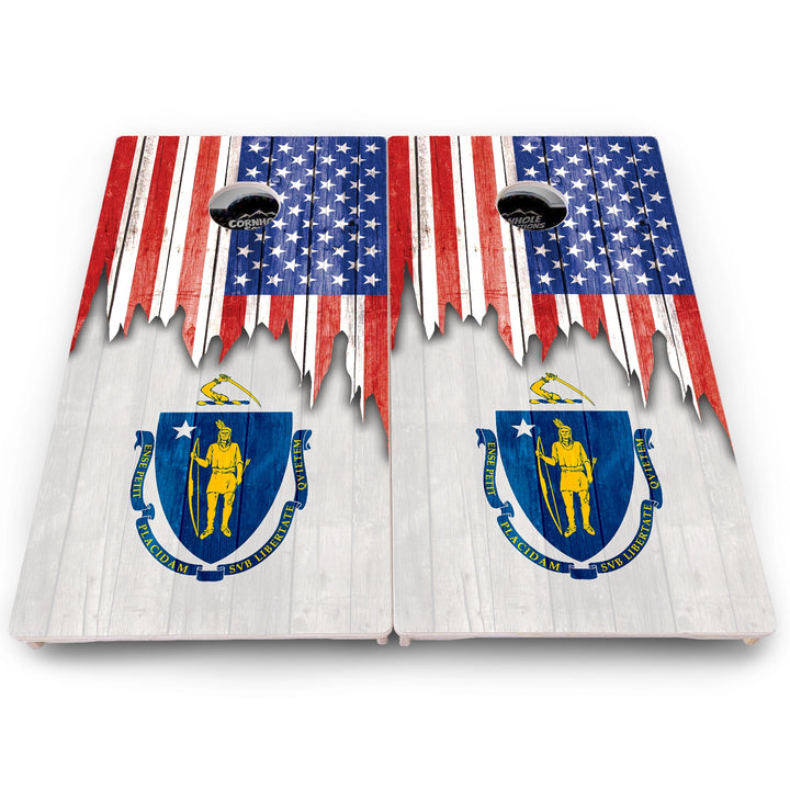 State Flag Cornhole Boards – MA to NJ – Pro Lite or Pro Elite