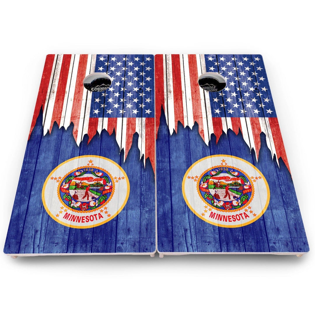 State Flag Cornhole Boards – MA to NJ – Pro Lite or Pro Elite