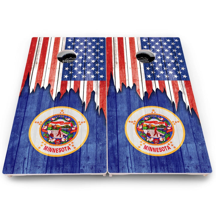 State Flag Cornhole Boards – MA to NJ – Pro Lite or Pro Elite