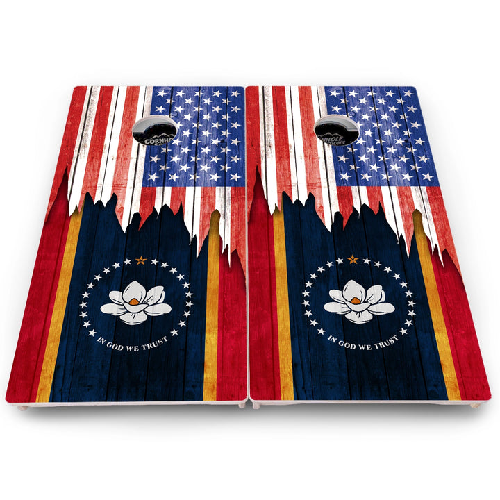 State Flag Cornhole Boards – MA to NJ – Pro Lite or Pro Elite