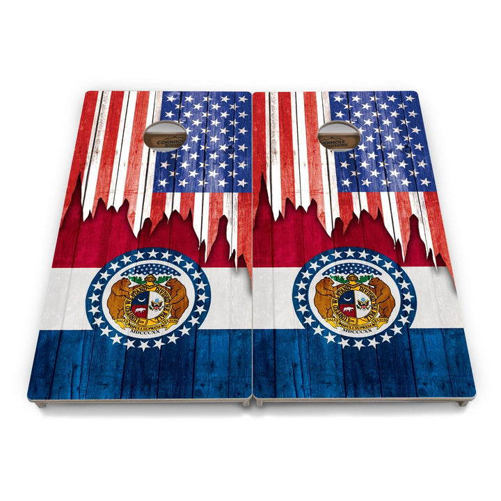State Flag Cornhole Boards – MA–NJ – Tournament Series