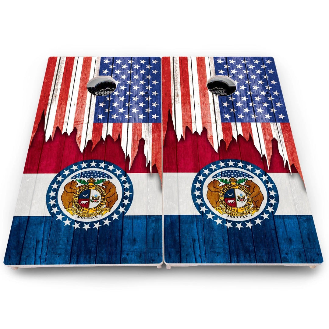 State Flag Cornhole Boards – MA to NJ – Pro Lite or Pro Elite