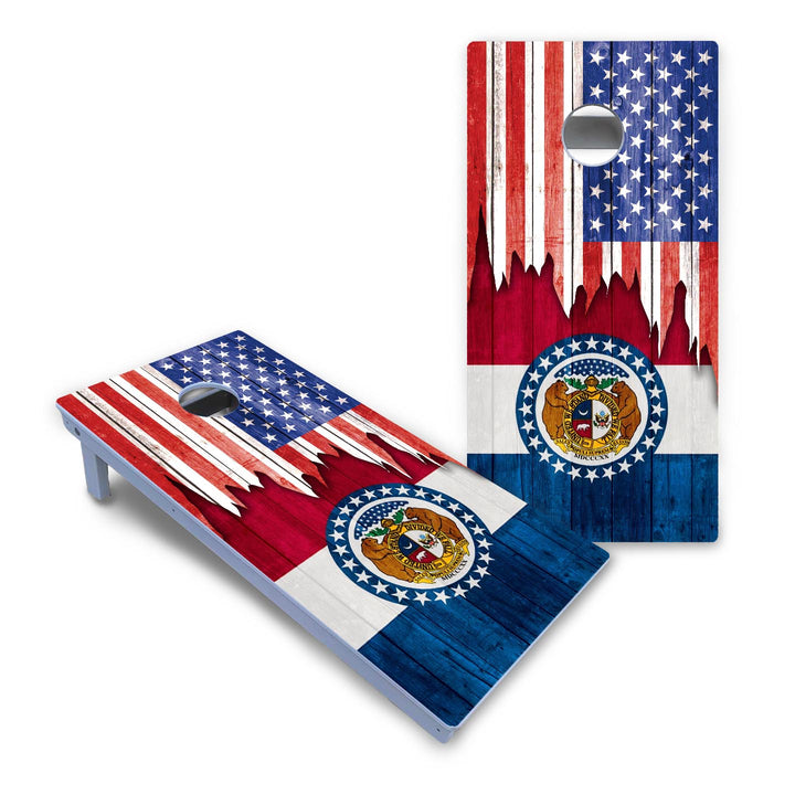 State Flag Designs Massachusetts to New Jersey Cornhole Boards - All Weather Series