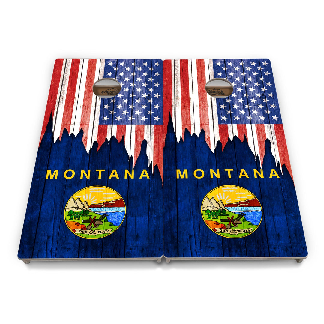 State Flag Cornhole Boards – MA–NJ – Tournament Series