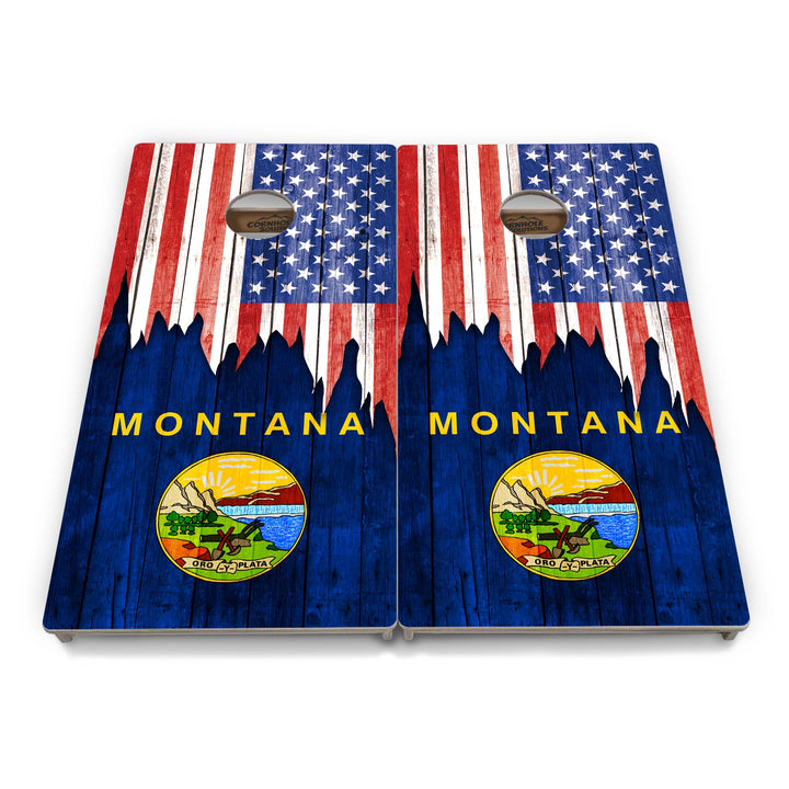 State Flag Cornhole Boards – MA–NJ – Tournament Series