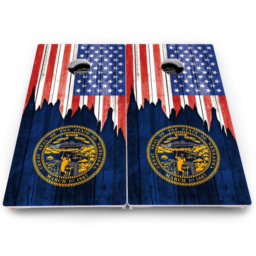 State Flag Cornhole Boards – MA to NJ – Pro Lite or Pro Elite
