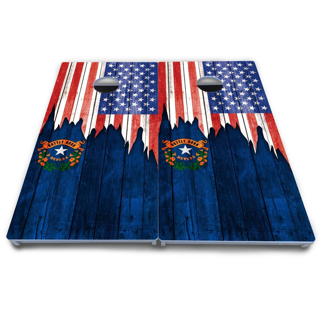 State Flag Designs Massachusetts to New Jersey Cornhole Boards - All Weather Series