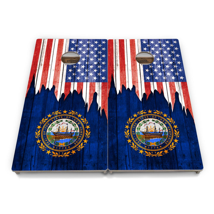 State Flag Cornhole Boards – MA–NJ – Tournament Series