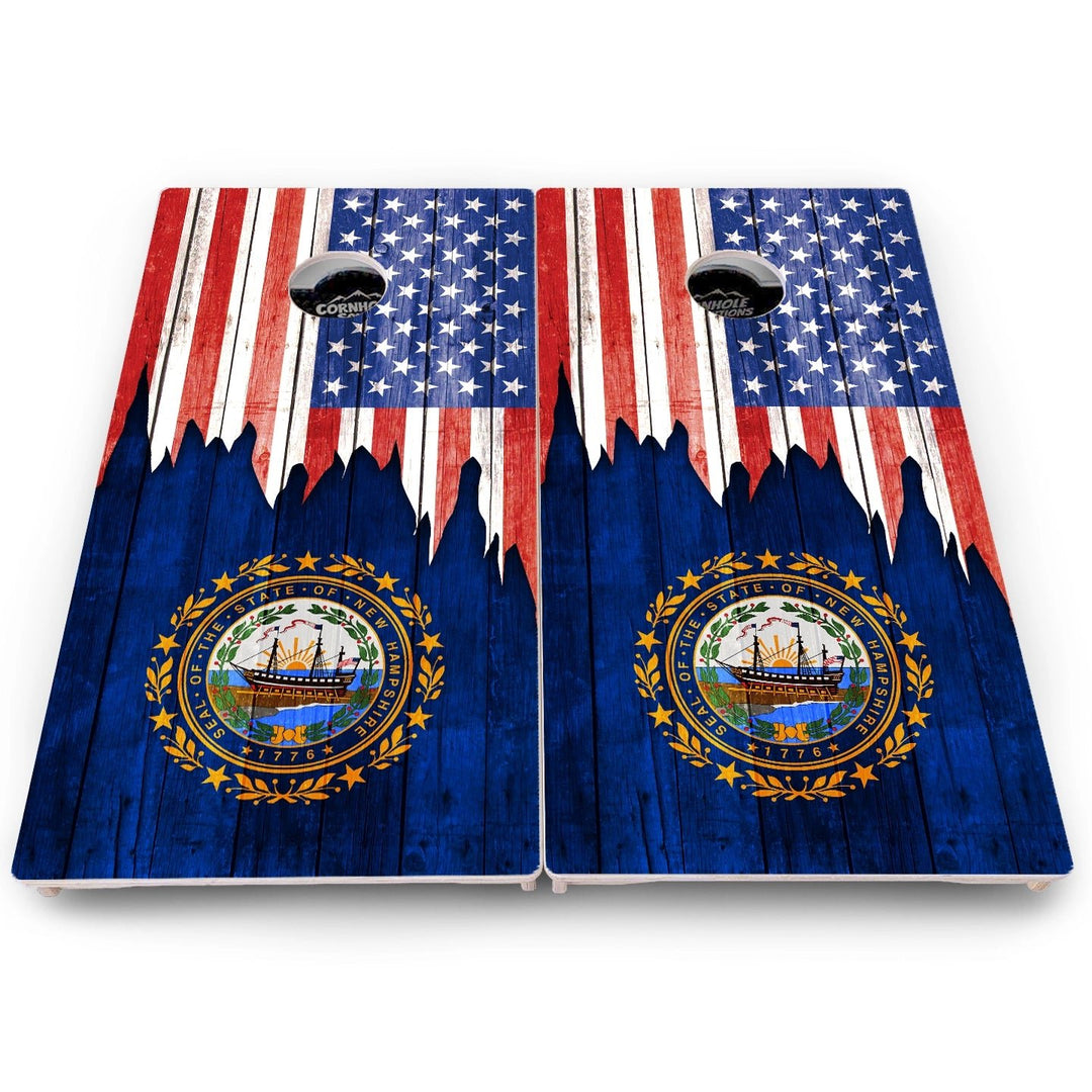 State Flag Cornhole Boards – MA to NJ – Pro Lite or Pro Elite