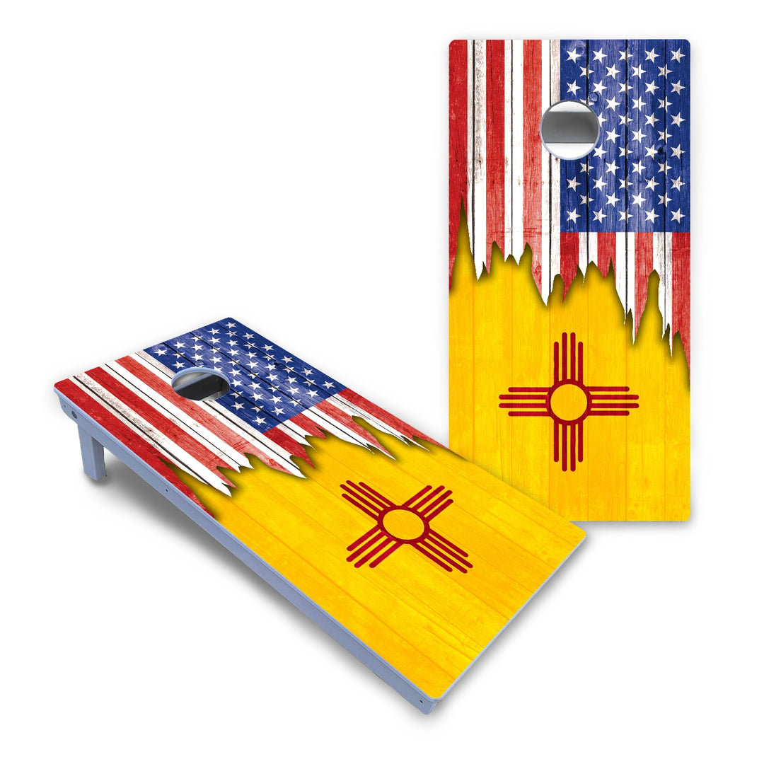 State Flag Designs New Mexico to South Carolina Cornhole Boards - All Weather Series