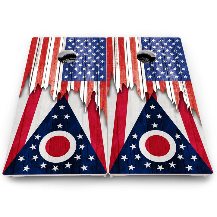 State Flag Cornhole Boards – NM to SC – Pro Lite or Pro Elite