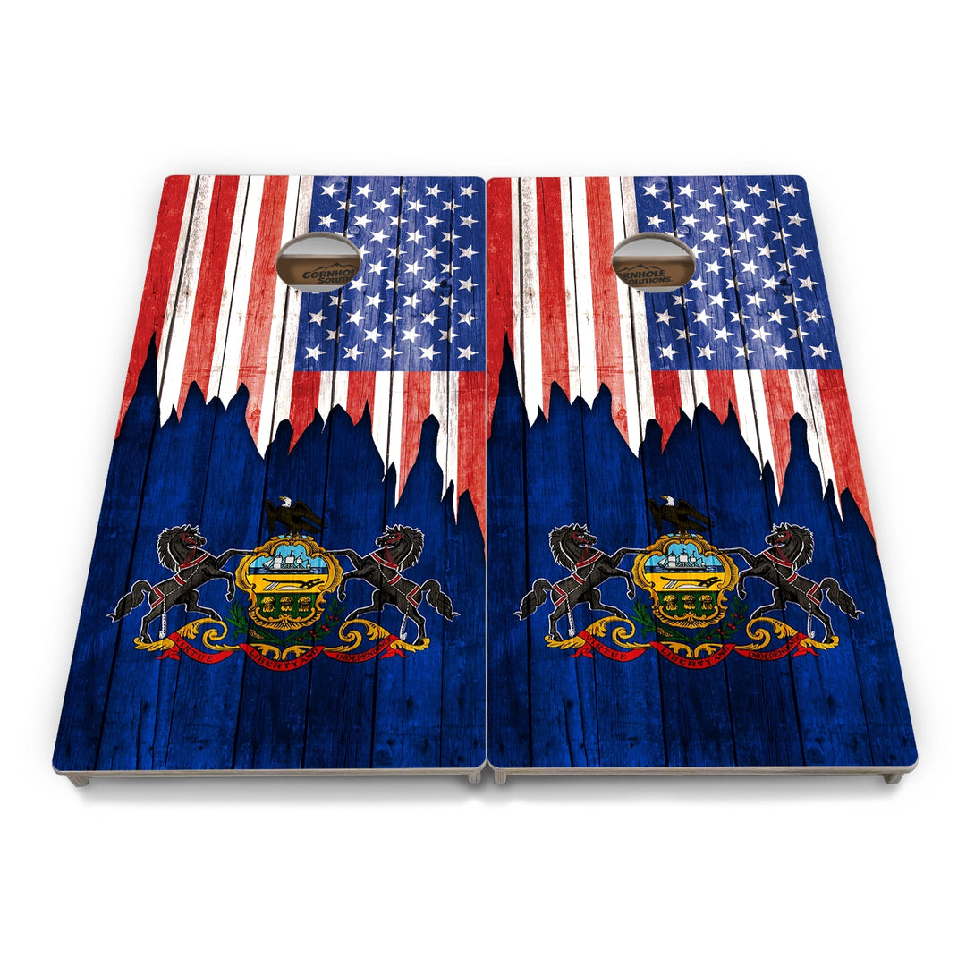 State Flag Cornhole Boards – NM–SC – Tournament Series