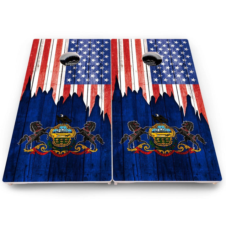 State Flag Cornhole Boards – NM to SC – Pro Lite or Pro Elite