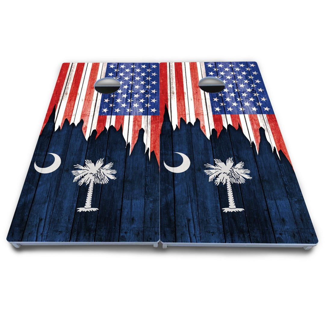 State Flag Designs New Mexico to South Carolina Cornhole Boards - All Weather Series