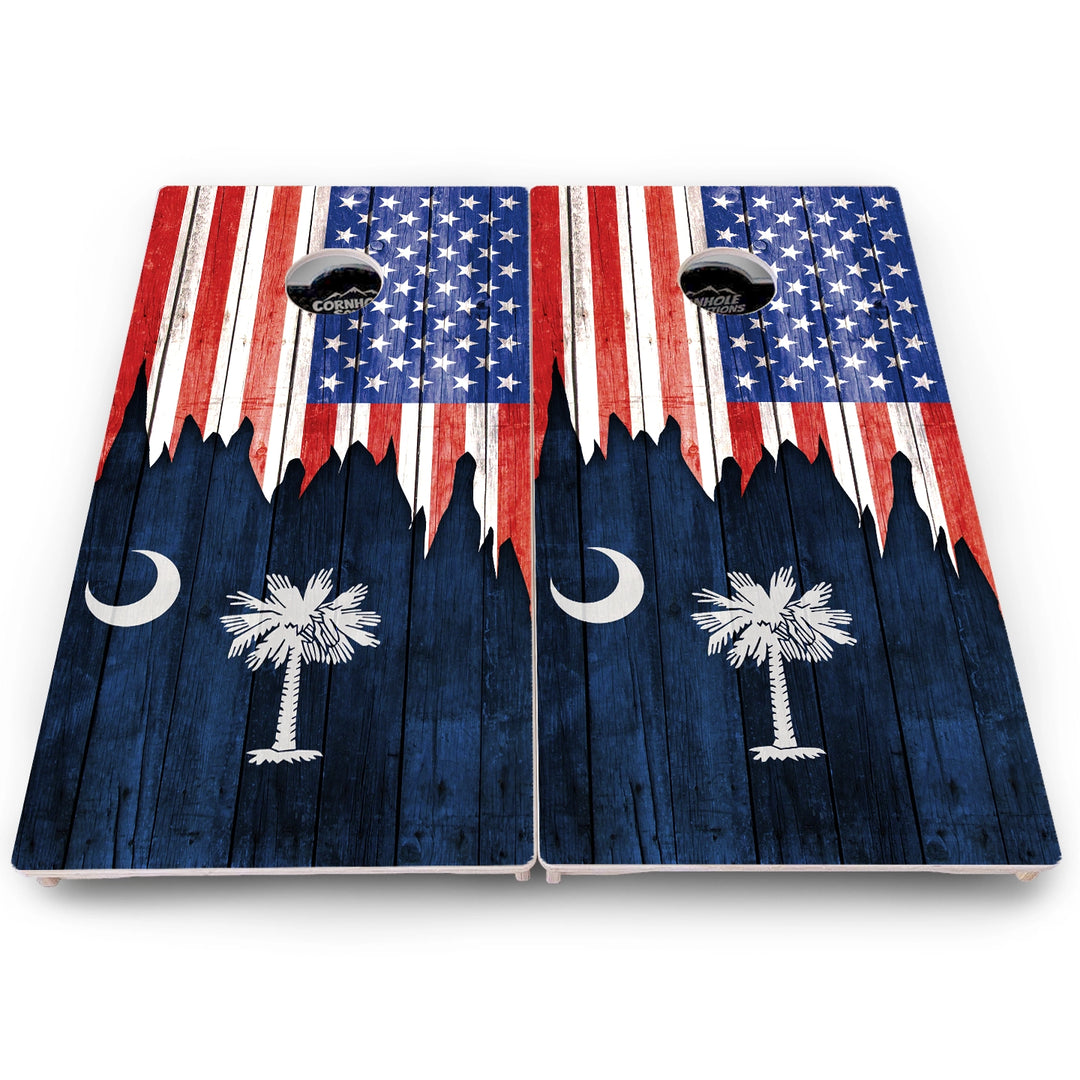 State Flag Cornhole Boards – NM to SC – Pro Lite or Pro Elite