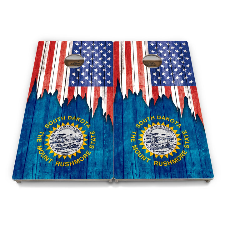 State Flag Cornhole Boards – SD–WY – Tournament Series