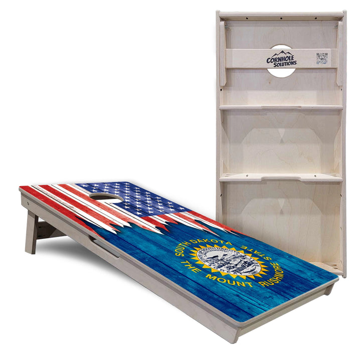 State Flag Cornhole Boards – SD–WY – Tournament Series