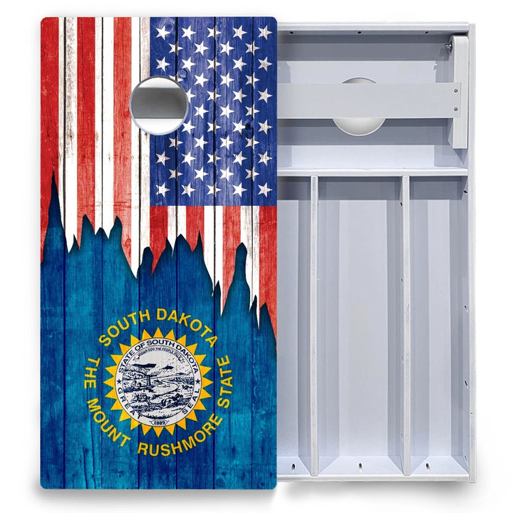 State Flag Designs South Dakota to Wyoming Cornhole Boards - All Weather Series