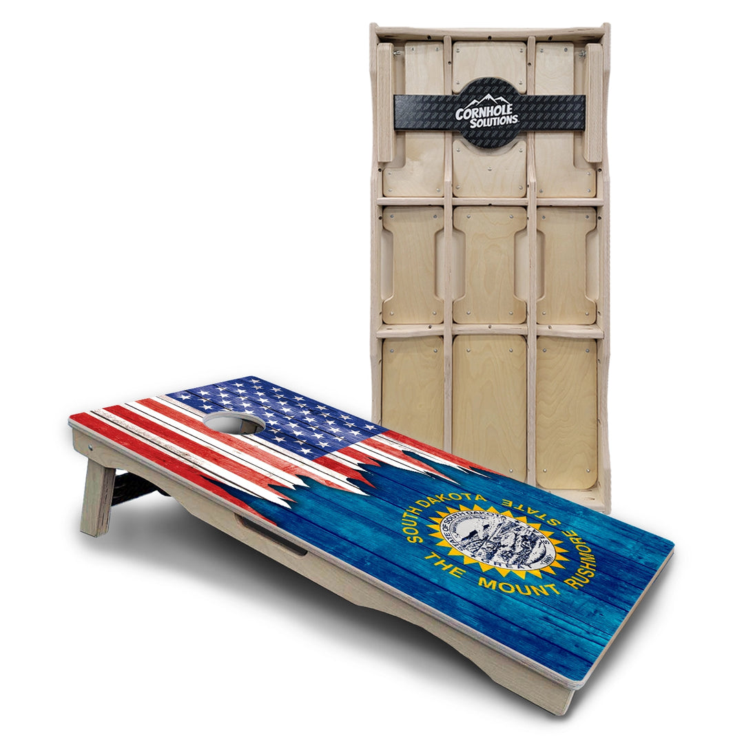 State Flag Cornhole Boards – SD to WY – Pro Lite or Pro Elite