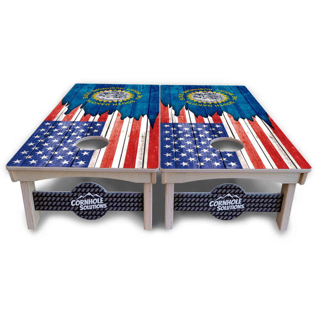 State Flag Cornhole Boards – SD to WY – Pro Lite or Pro Elite