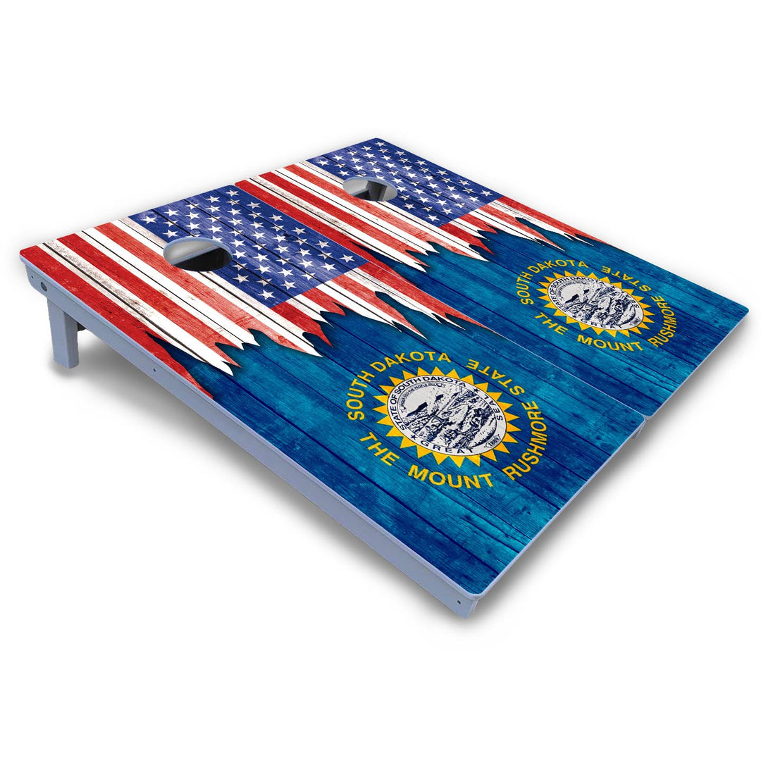 State Flag Designs South Dakota to Wyoming Cornhole Boards - All Weather Series