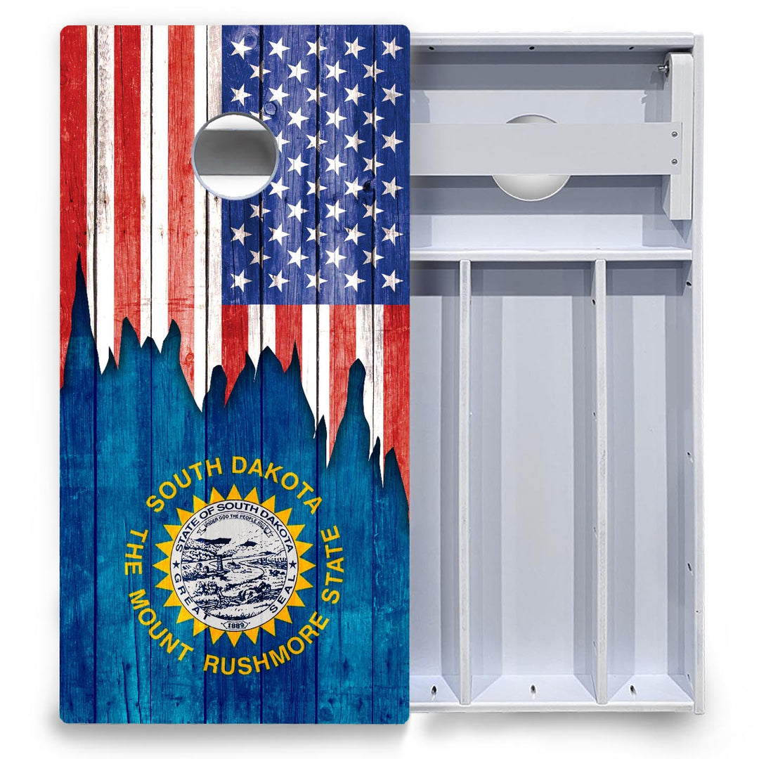 State Flag Designs South Dakota to Wyoming Cornhole Boards - All Weather Series