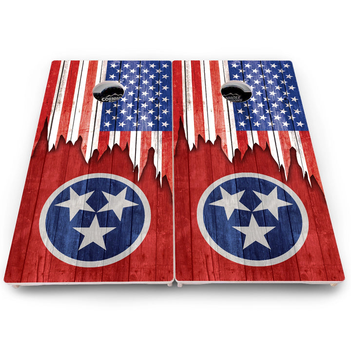 Tennessee Flag Cornhole Boards – Pro Lite or Pro Elite