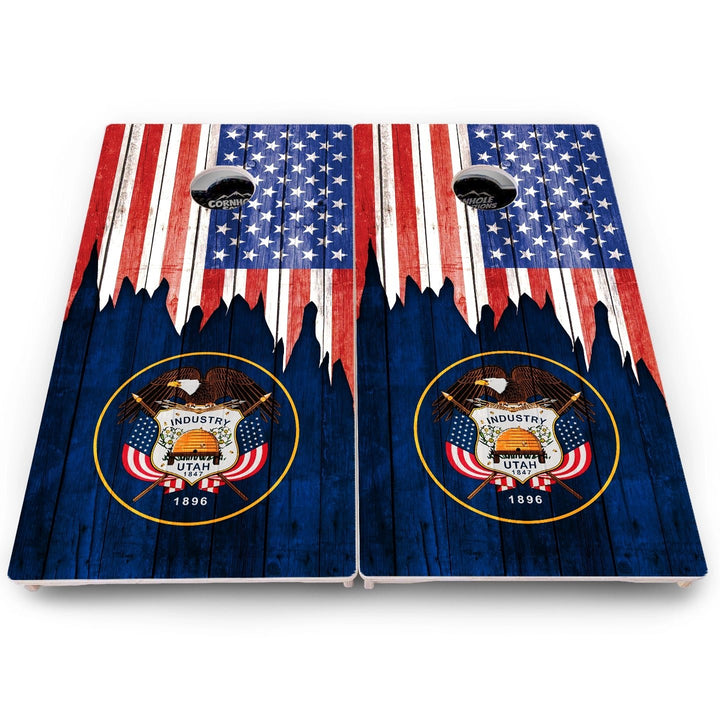 State Flag Cornhole Boards – SD to WY – Pro Lite or Pro Elite