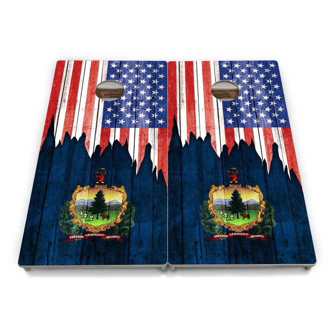 State Flag Cornhole Boards – SD–WY – Tournament Series