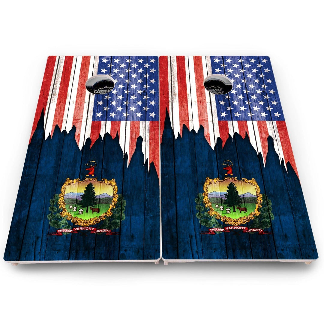 State Flag Cornhole Boards – SD to WY – Pro Lite or Pro Elite