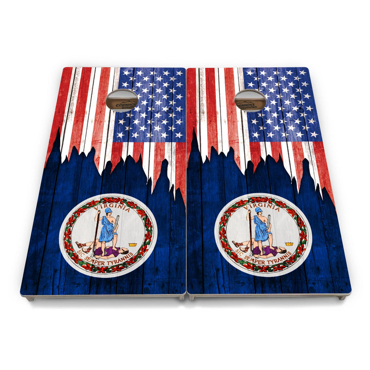 State Flag Cornhole Boards – SD–WY – Tournament Series