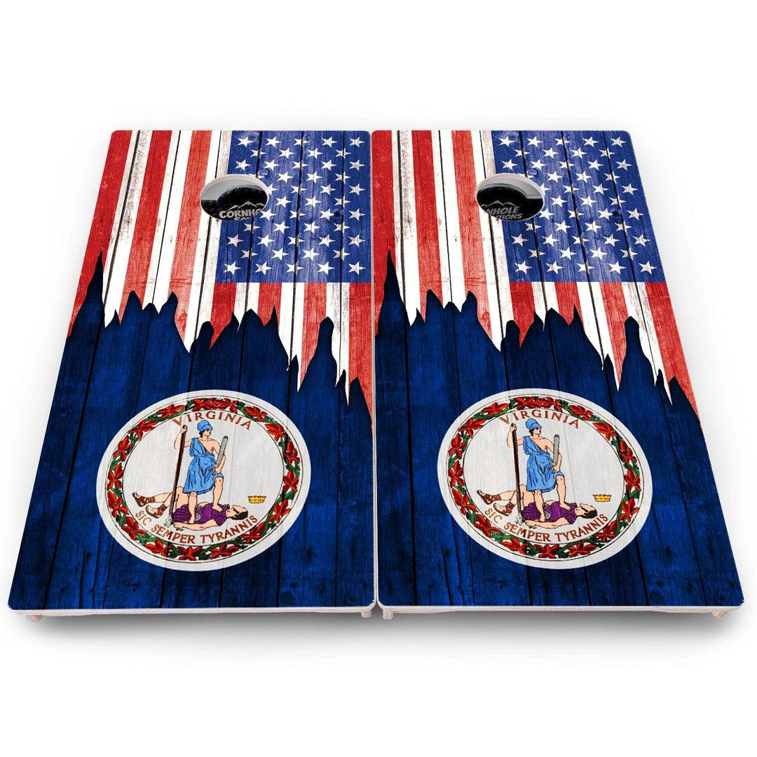 State Flag Cornhole Boards – SD to WY – Pro Lite or Pro Elite