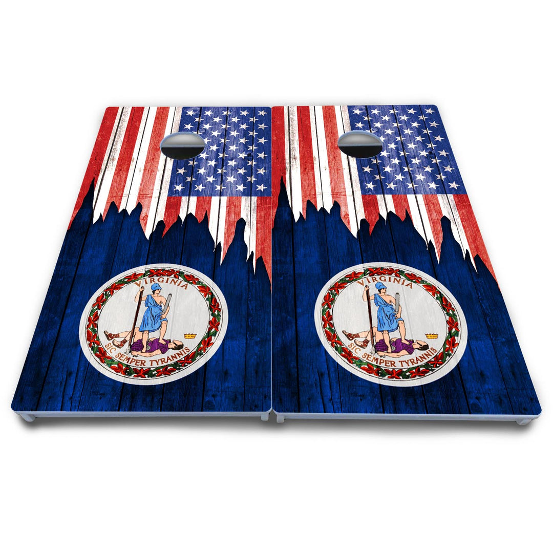 State Flag Designs South Dakota to Wyoming Cornhole Boards - All Weather Series