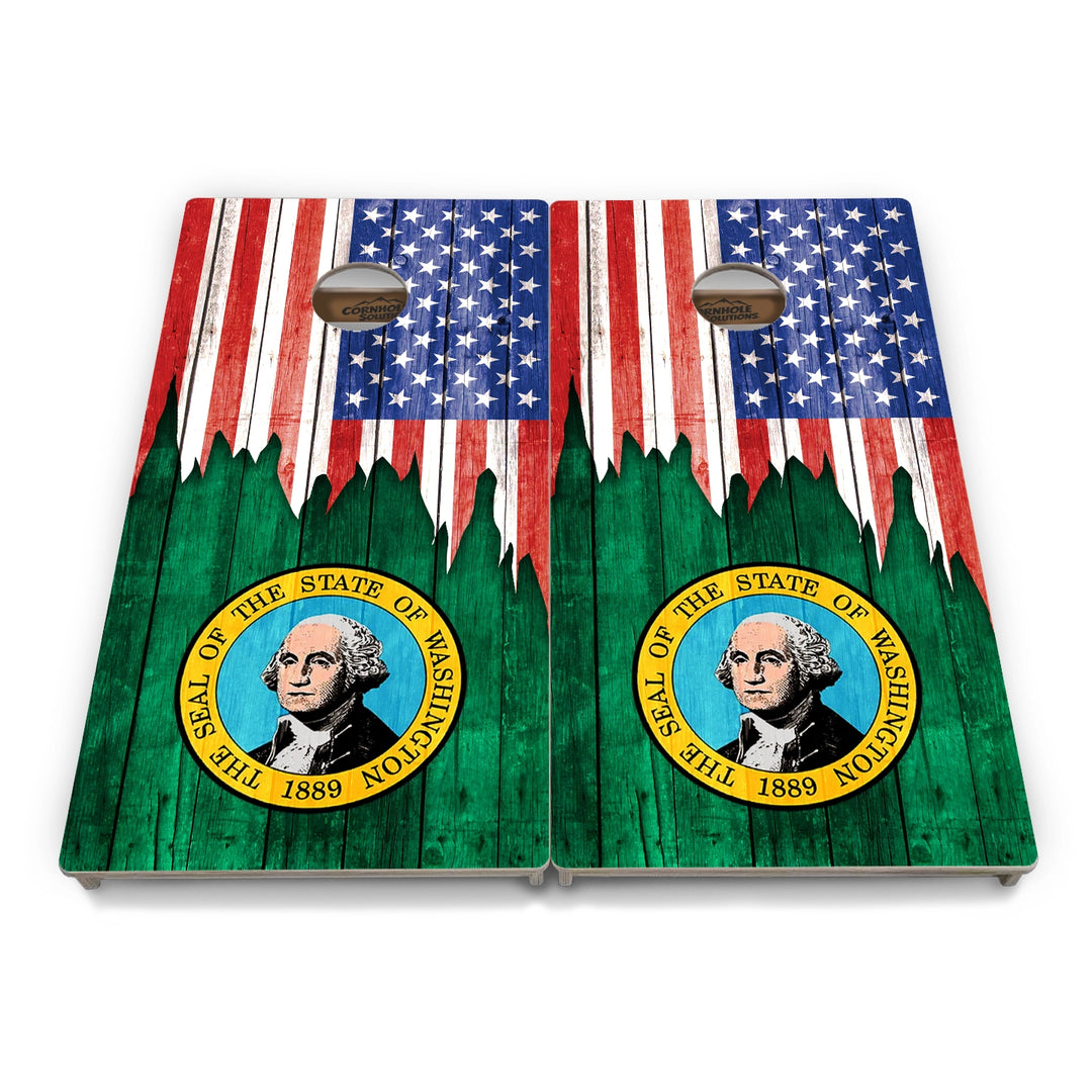 State Flag Cornhole Boards – SD–WY – Tournament Series
