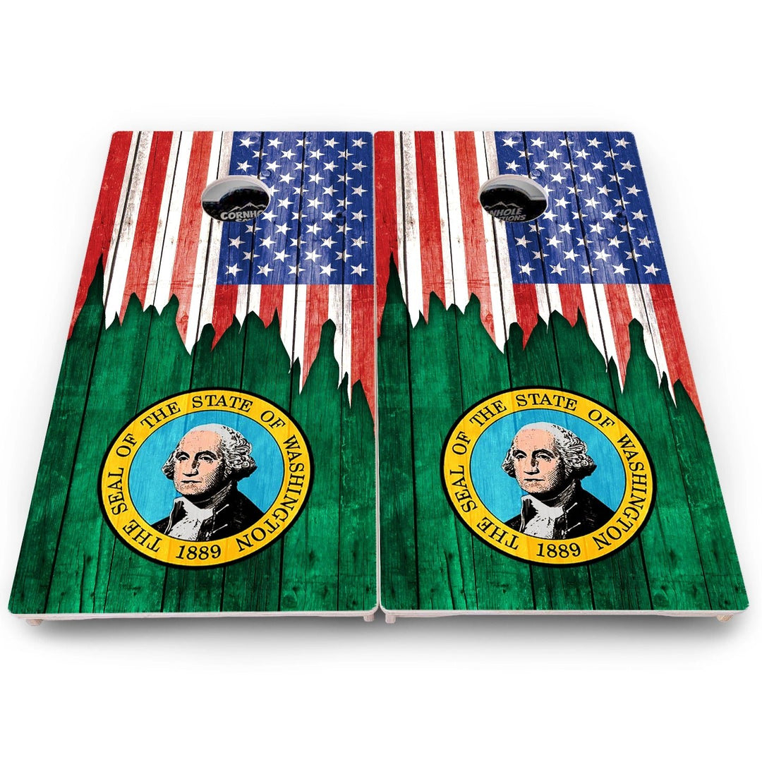 State Flag Cornhole Boards – SD to WY – Pro Lite or Pro Elite