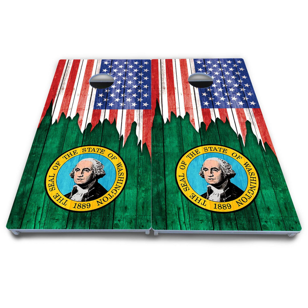 State Flag Designs South Dakota to Wyoming Cornhole Boards - All Weather Series